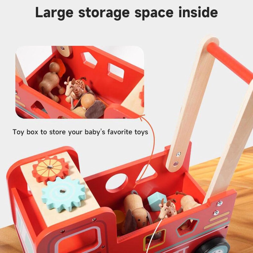 wooden fire engine walker
