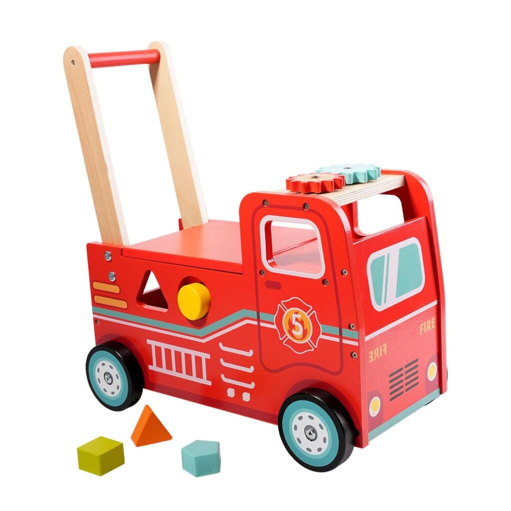 wooden fire engine walker