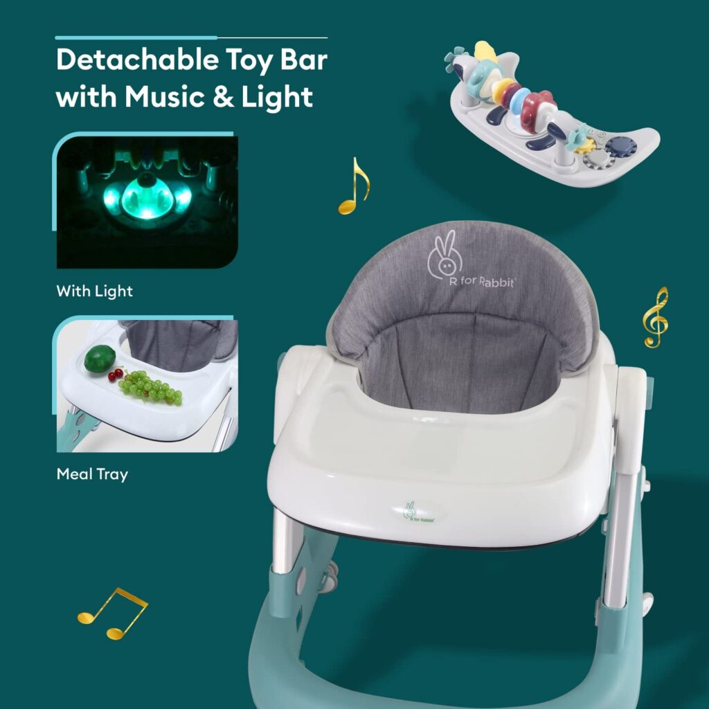 Baby Walkers with Detachable Toy Trays