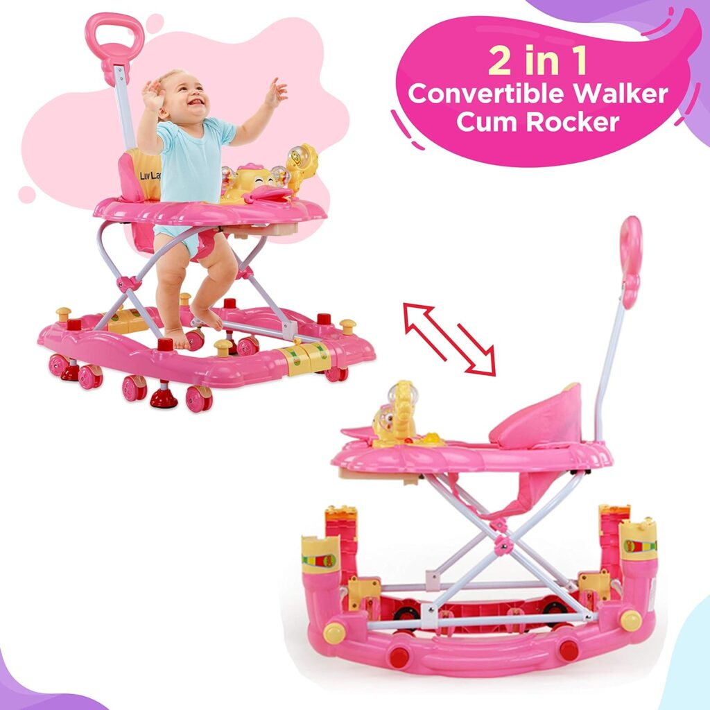 Baby Walkers with Parental Handle