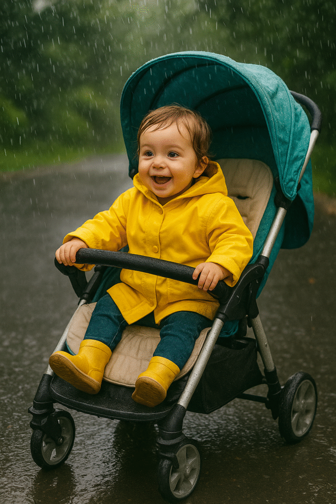 baby strollers for Indian monsoon season.